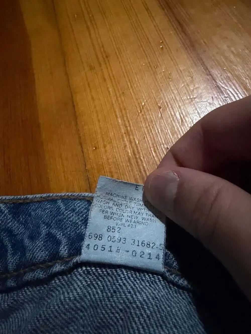 Vintage Levi's 517 Relaxed Fit Orange Tab Jeans 34x31 (tagged 36x34)